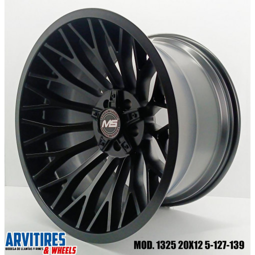 RIN 20X12 6-135/139 7 SATIN  BLACK MOD 1325