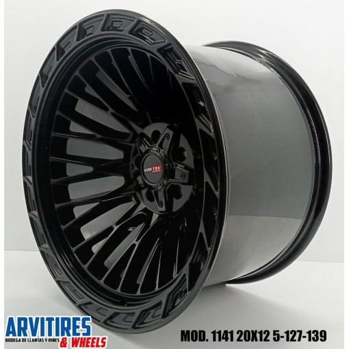 RIN 20X12 5-127/139 7 MS BLACK MOD 1411