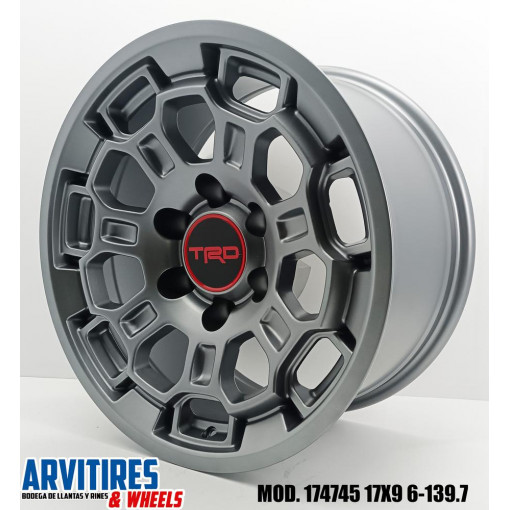 RIN 17X9 6-139 R1 MATT GUNMETAL MOD 174745