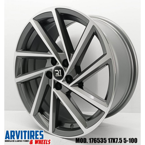 RIN 17X7 5 5-100 GUNMETAL MACHINE FACE MOD 176535