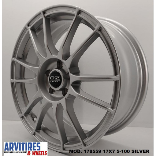 RIN 17X7 5-100 SILVER MOD 178559