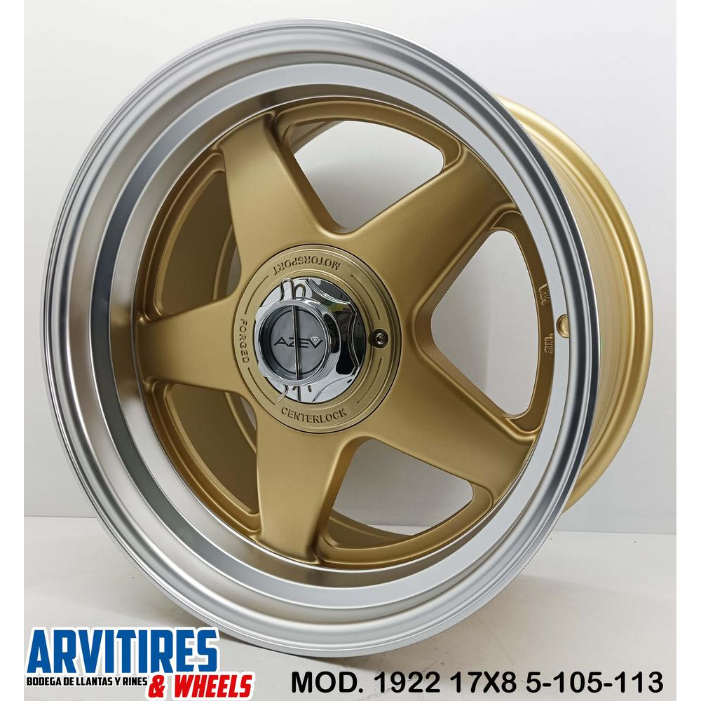 RIN 17X8 5-105-113 BORBET MATT GOLD ML MOD 1922F