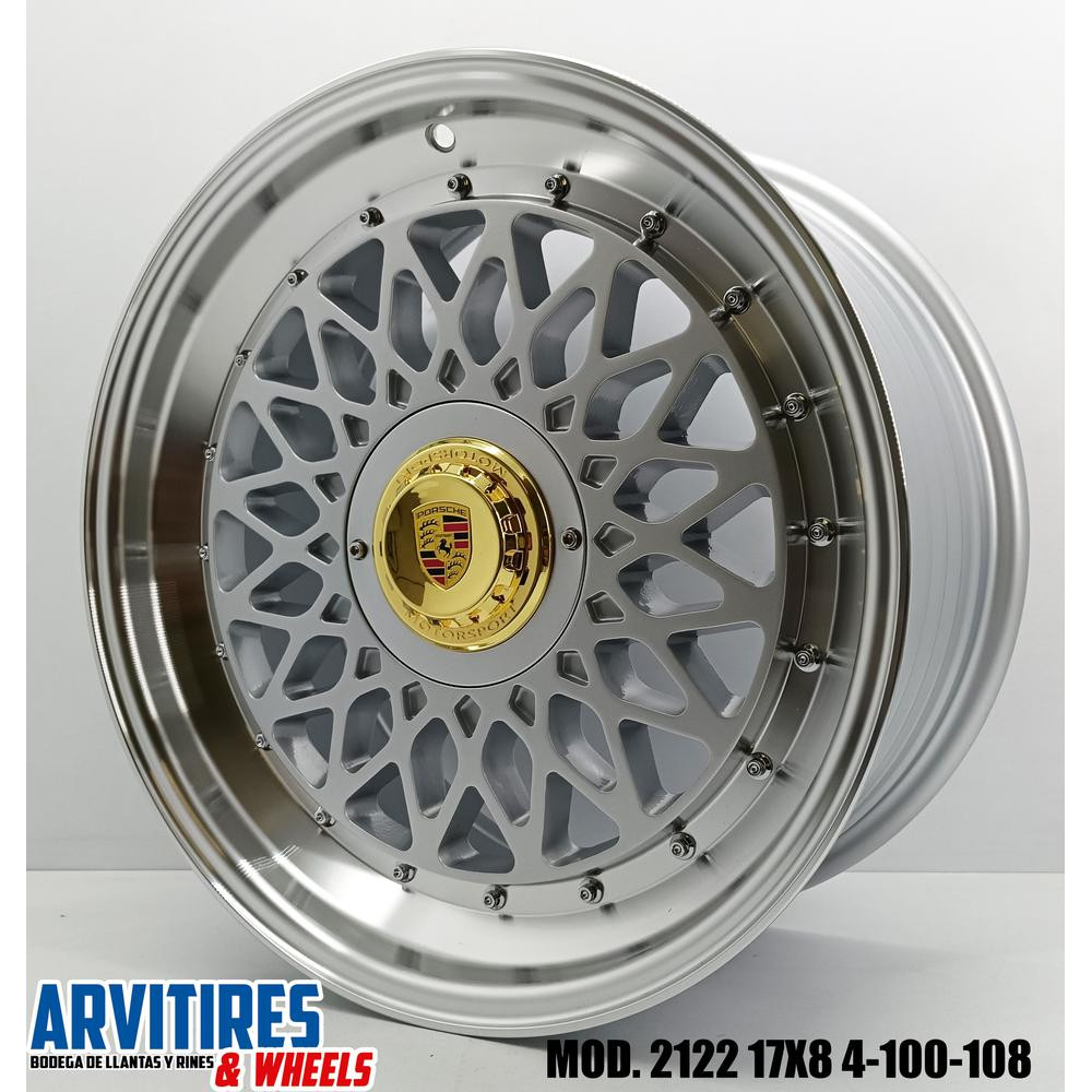 RIN 17X8 4-100/108 MKR SLP CHROME MOD 2122