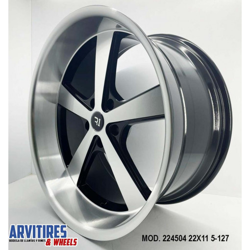 RIN 22X11 5-127 R1 BLACK MF LIP MACHINE MD 224504R
