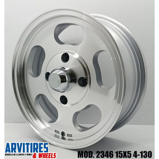RIN 15X5 5 4-130 MS SILVER MACHINE MOD 2346