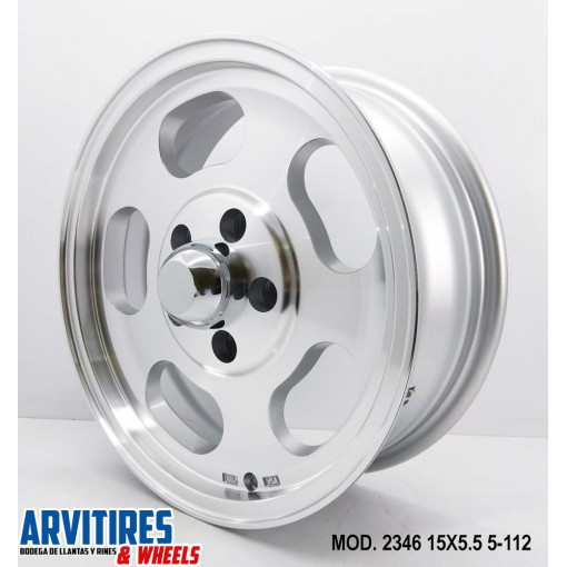 RIN 15X5 5 5-112 MS SILVER MACHINE MOD 2346