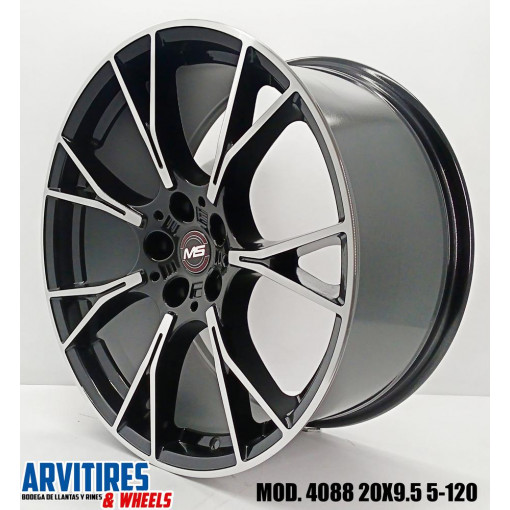 RIN 20X8 5 5-120 MS BLACK MACHINE MOD 4088F
