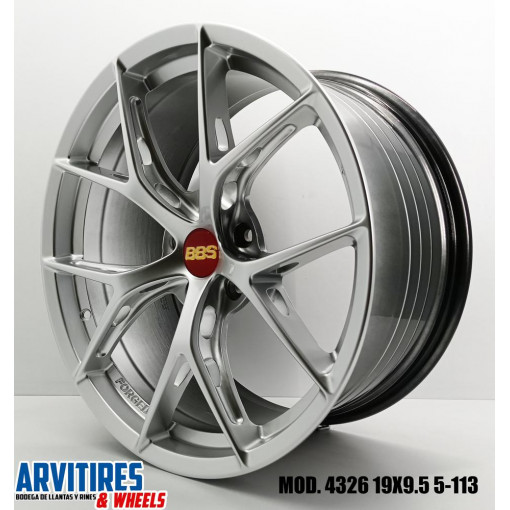 RIN 19X8 5 5-113 BRISTOL HYPER SILVER MOD 4326F