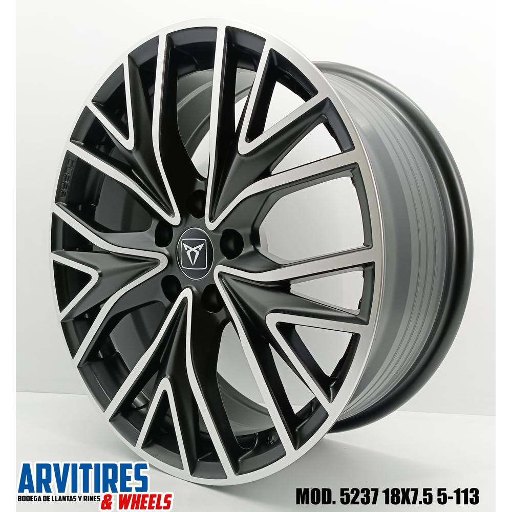 RIN 18X7 5 5-113 SATIN BLACK MSPOKE MOD 5237