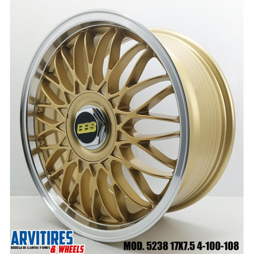 RIN 17X7 5 4-100/108 MKR GOLD ML MOD 5238