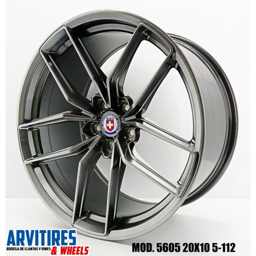 RIN 20X10 5-112 BRISTOL HYPER BLACK MOD 5605F