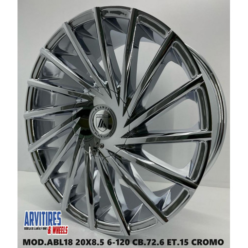 RIN 20X8 5 BLANK CHROME  MOD ABL18
