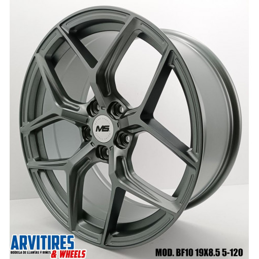 RIN 19X9 5 5-120 MS SATIN GREY MOD BF10R