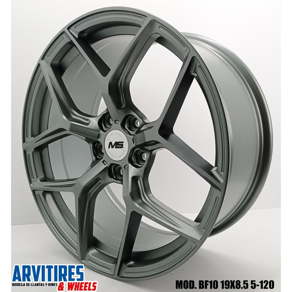 RIN 19X9 5 5-120 MS SATIN GREY MOD BF10R