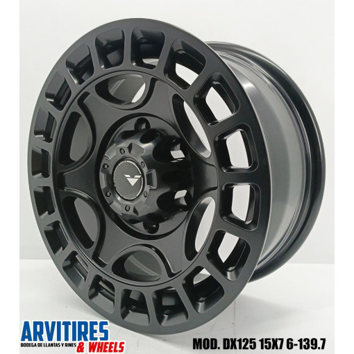 RIN 15X7 6-139 7 MATE BLACK MOD DX125