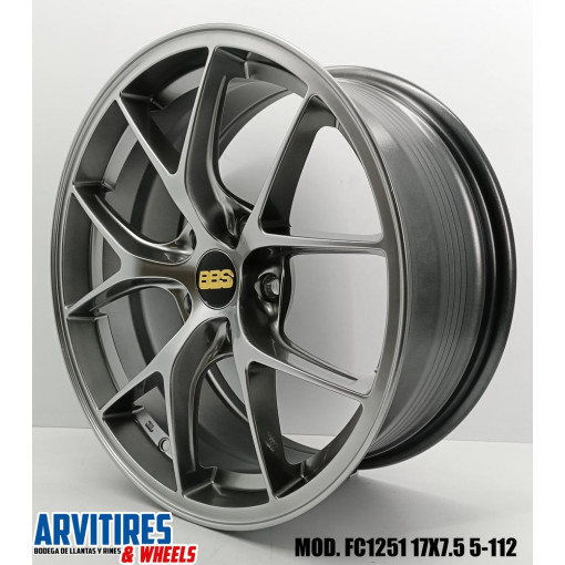 RIN 17X7 5 5-112 FLOW FORMING HYPER BLK MOD FC1251