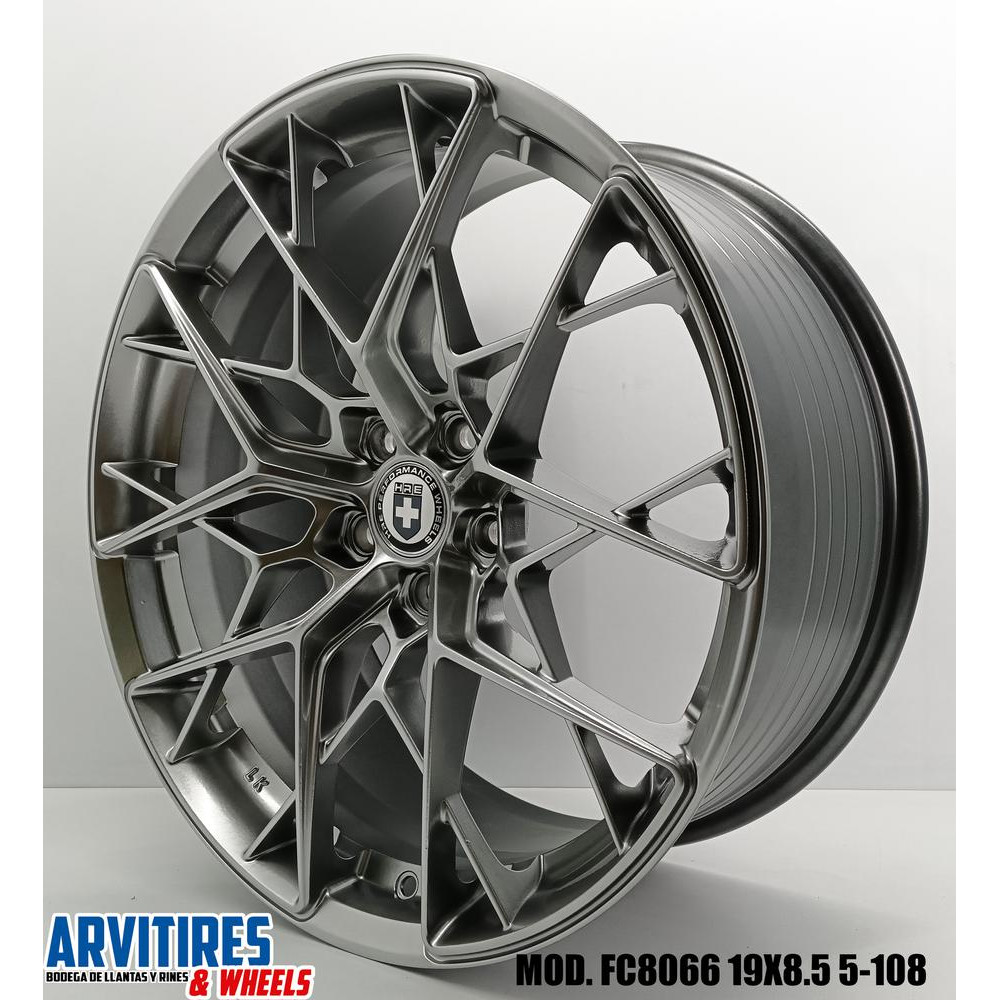 RIN 19X8 5 5-108 FF HYPER BLACK MOD FC8066