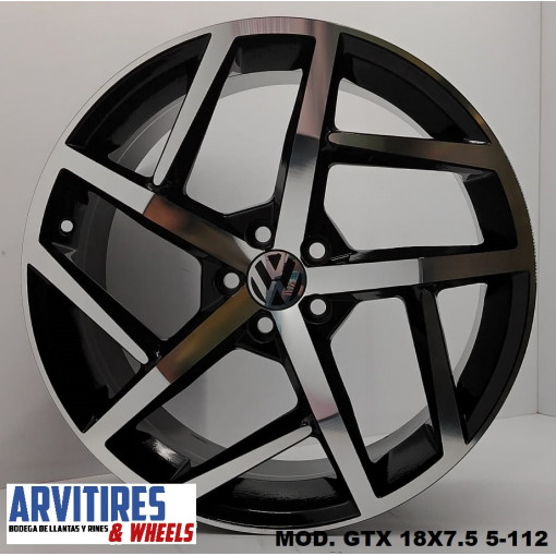 RIN 18X7 5 5-112 BLACK DIAMOND MOD GTX