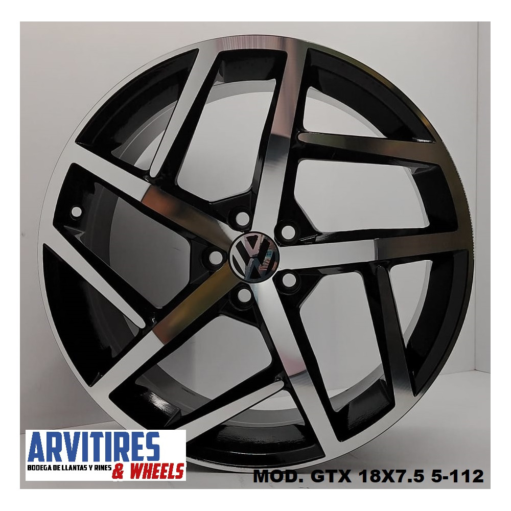 RIN 18X7 5 5-112 BLACK DIAMOND MOD GTX
