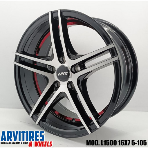 RIN 16X7 5-105 MKR BMF C/LINEA ROJA MOD L1500