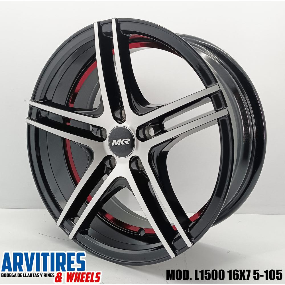 RIN 16X7 5-105 MKR BMF C/LINEA ROJA MOD L1500