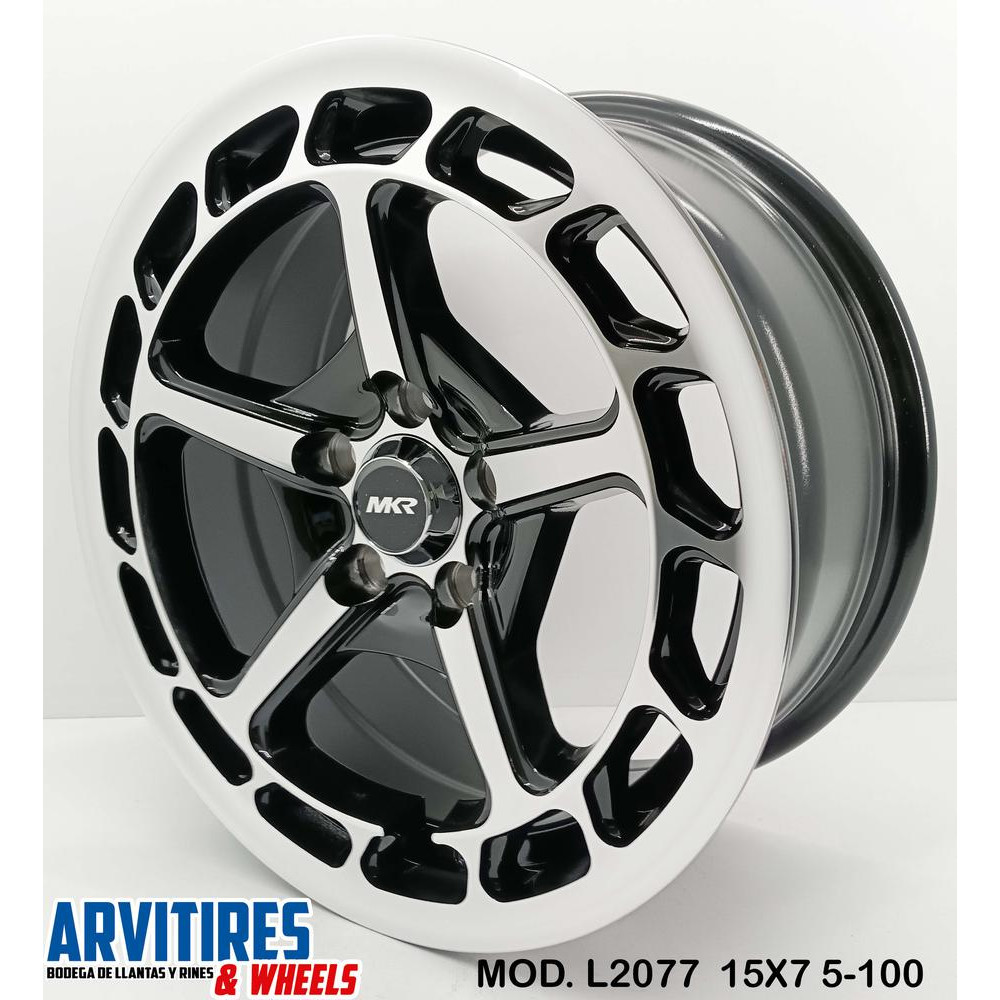 RIN 15X7 5-100 MKR BLACK MACHINE FACE MOD L2077