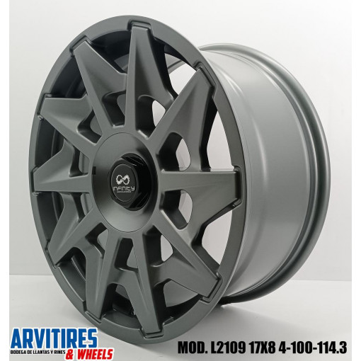 RIN 17X8 4-100/114 3 MS SATIN GREY MOD L2109