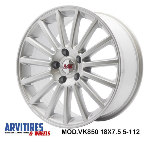 RIN 19X8 5 5-112 MS SILVER MOD  VK850