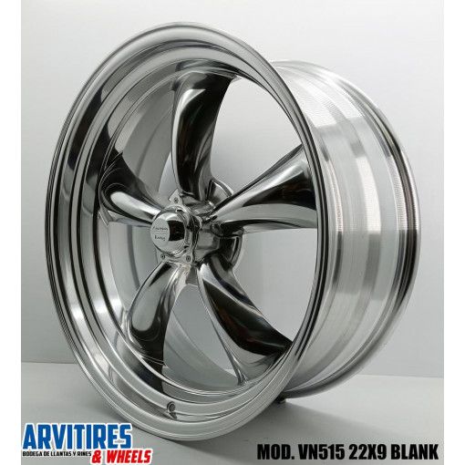 RIN 22X9 BLANK POLISH AMERICAN RACING MOD VN515F