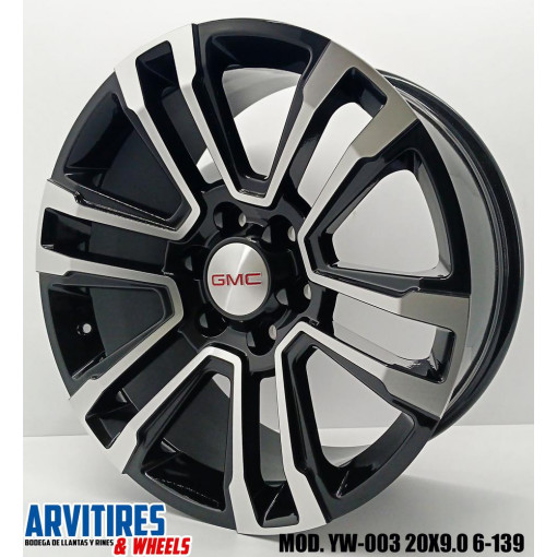 RIN 20X9 6-139 7 BLACK MACHINE FACE MOD YW003