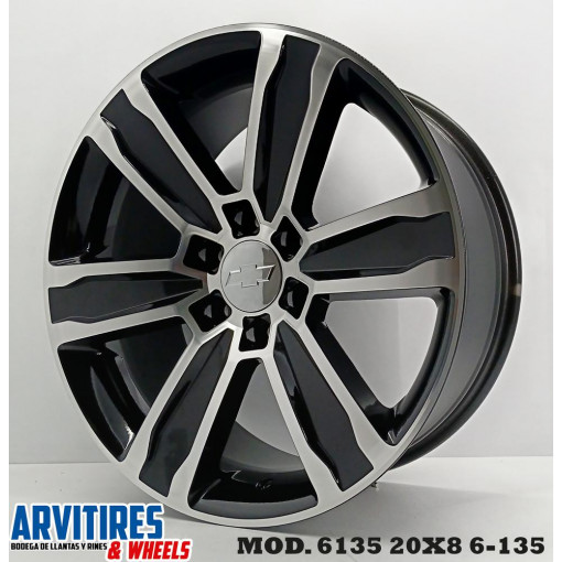 RIN 20X8 5 6-135 BLACK DIAMOD MOD 6135