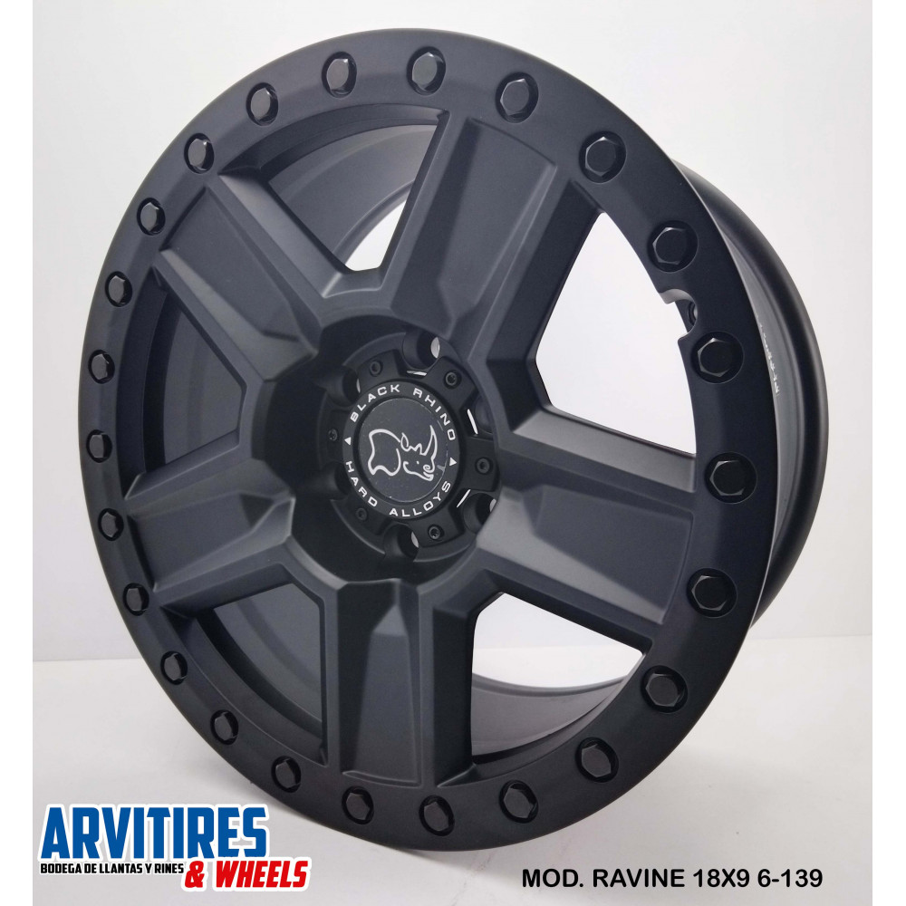 RIN 18X9 6/139.7 MATTE BLACK MOD. RAVINE