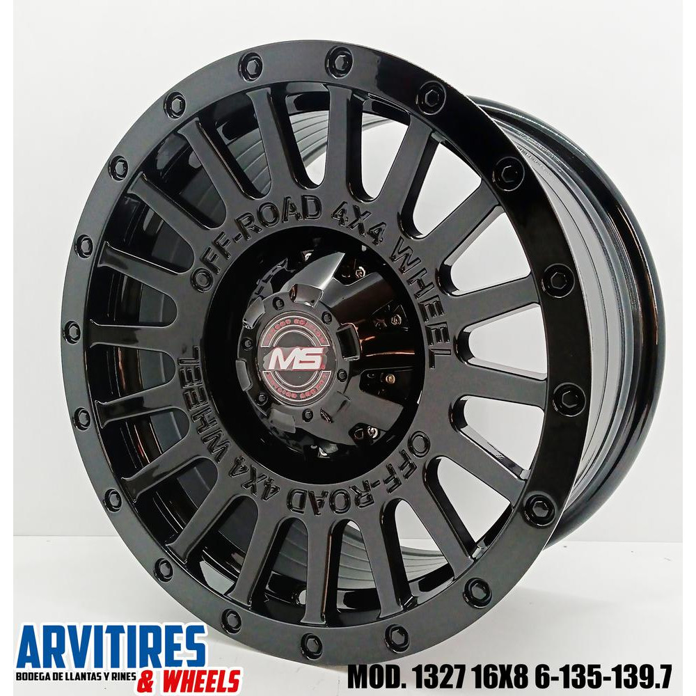 RIN 16X8 6-135/139 7 BLACK MOD 1327