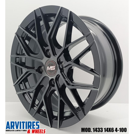 RIN 14X6 4-100 BMF INNER MACHLINE BLK COAT MD 1433