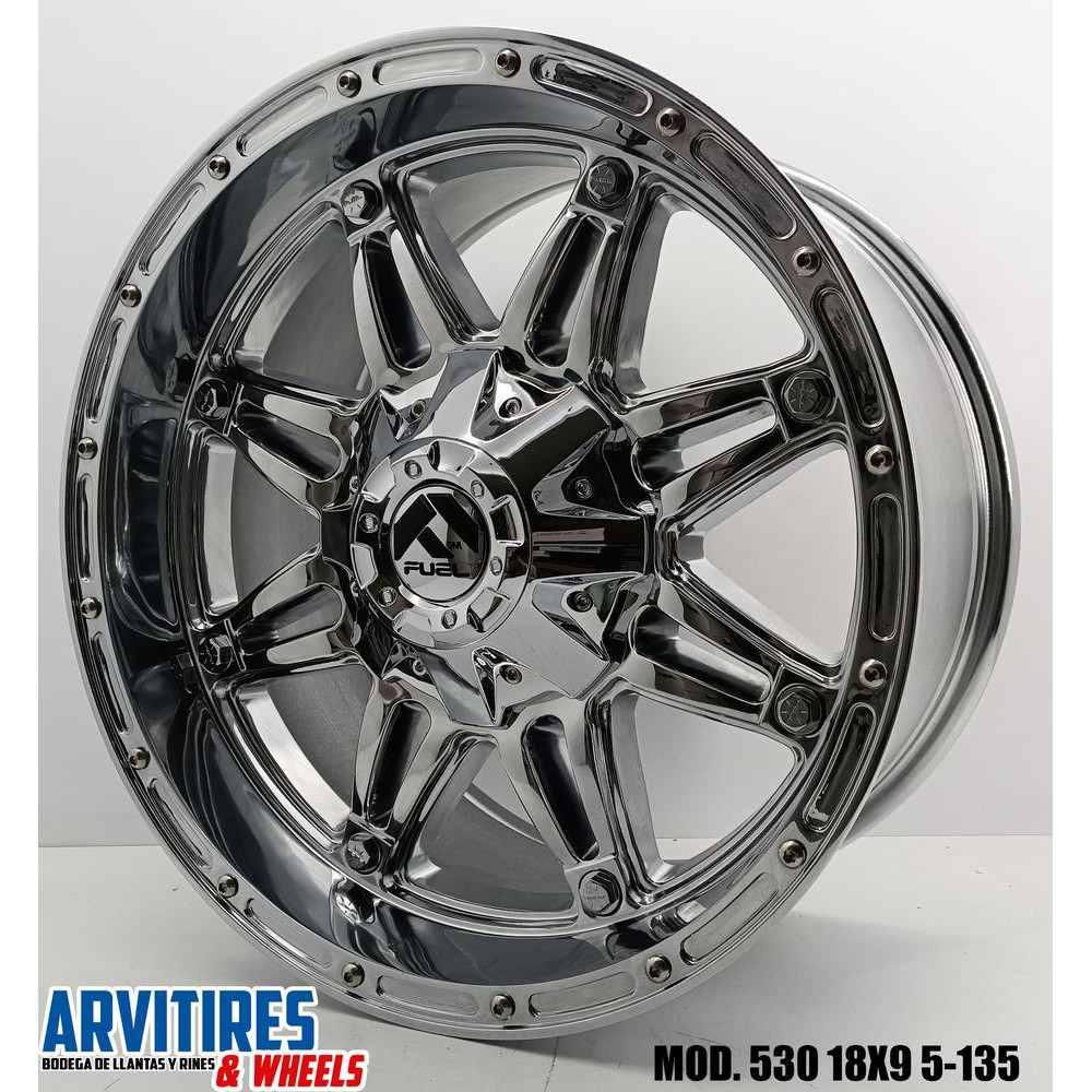 RIN 18X9 5-135 HOSTAGE CHROME MOD D530