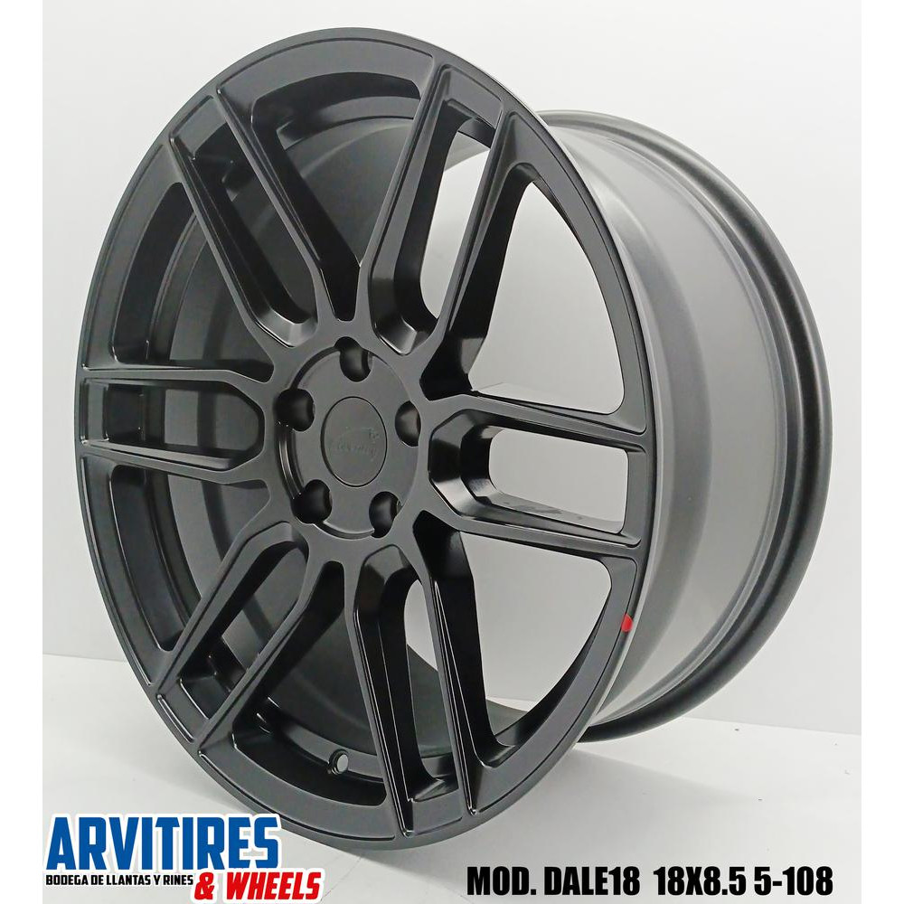 RIN 18X8 5 5-108 MS SATIN BLACK MOD DALE