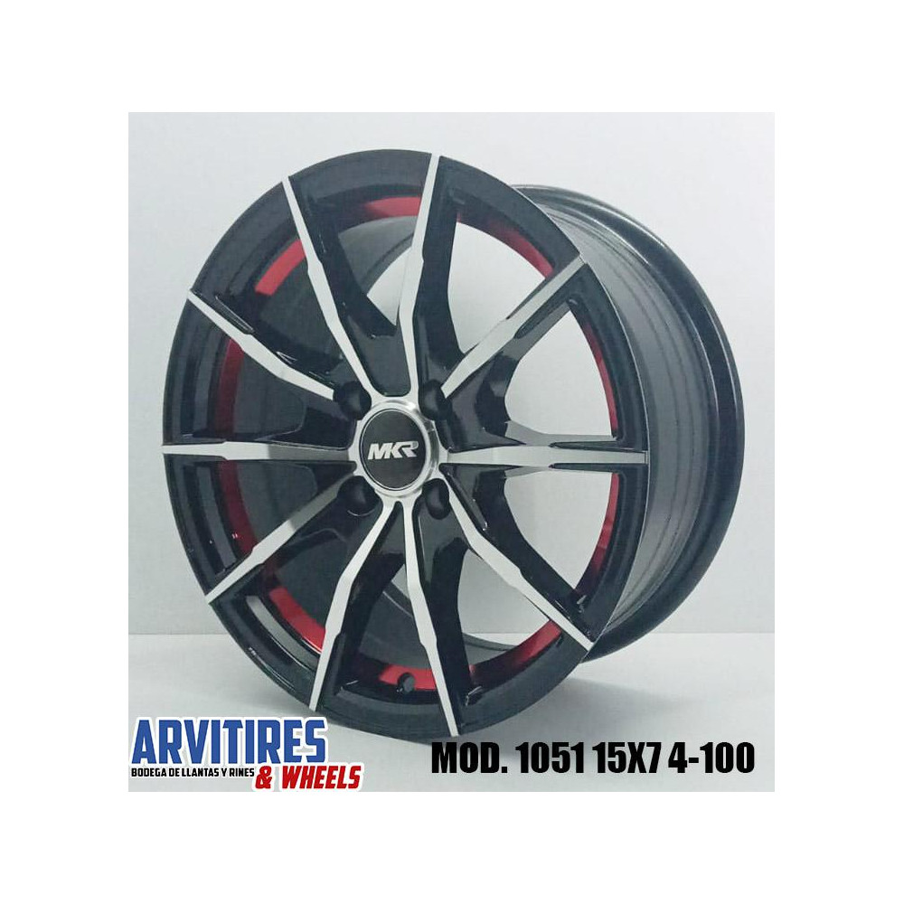 RIN 15X7 4-100 MKR BMF RED LINE MOD 1051