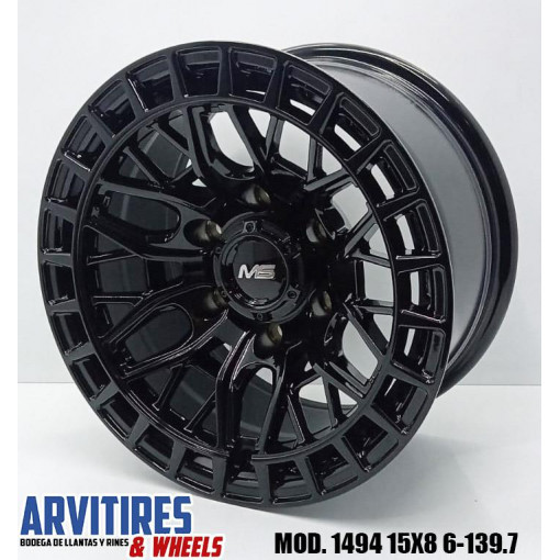 RIN 15X8 6-139 7 BLACK MOD 1494