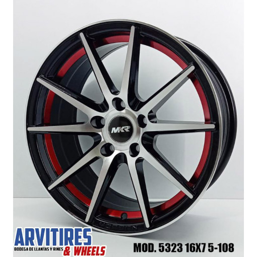 RIN 16X7 5-108 MKR BMF  RED LINE MOD 5323