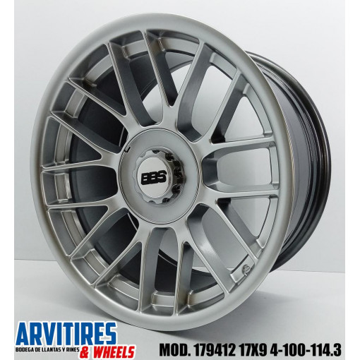RIN 17X9 4-100/114 HYPER SILVER MOD 179412R