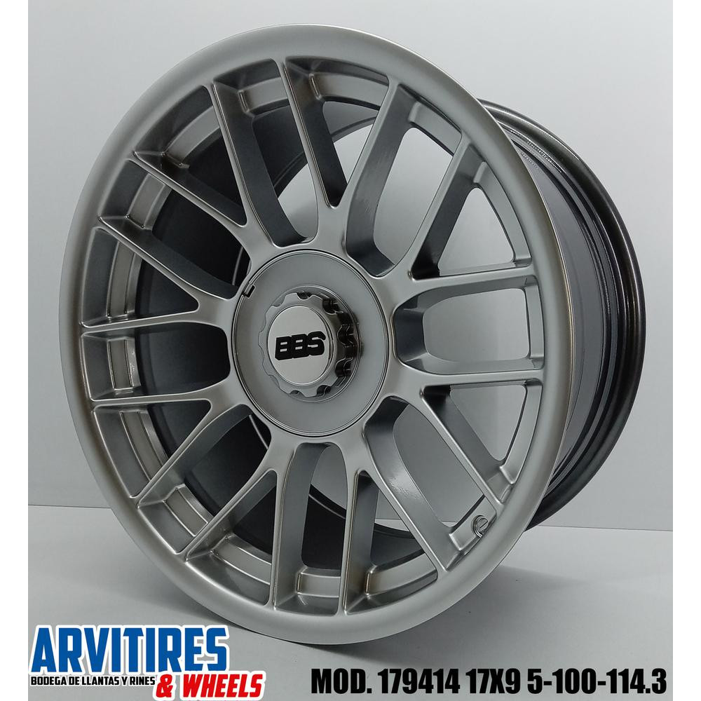RIN 17X9 5-100/113 HYPER SILVER MOD 179414R