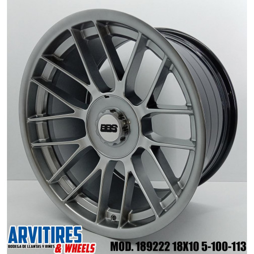 RIN 18X10 5-100/113 HYPER SILVER MOD 189222R
