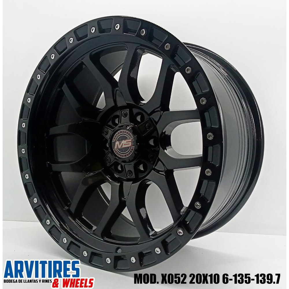 RIN 20X10 6-135/139 7 BLACK MOD X052