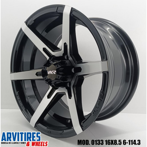 RIN 17X9 5 6-114 3 BLACK MACHINE FACEMOD 0133