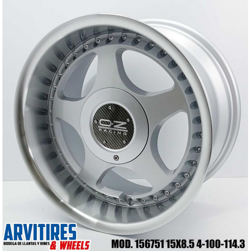 RIN 15X7 4-100/114 3 SILVER M CHRM RVTS MD 156751F