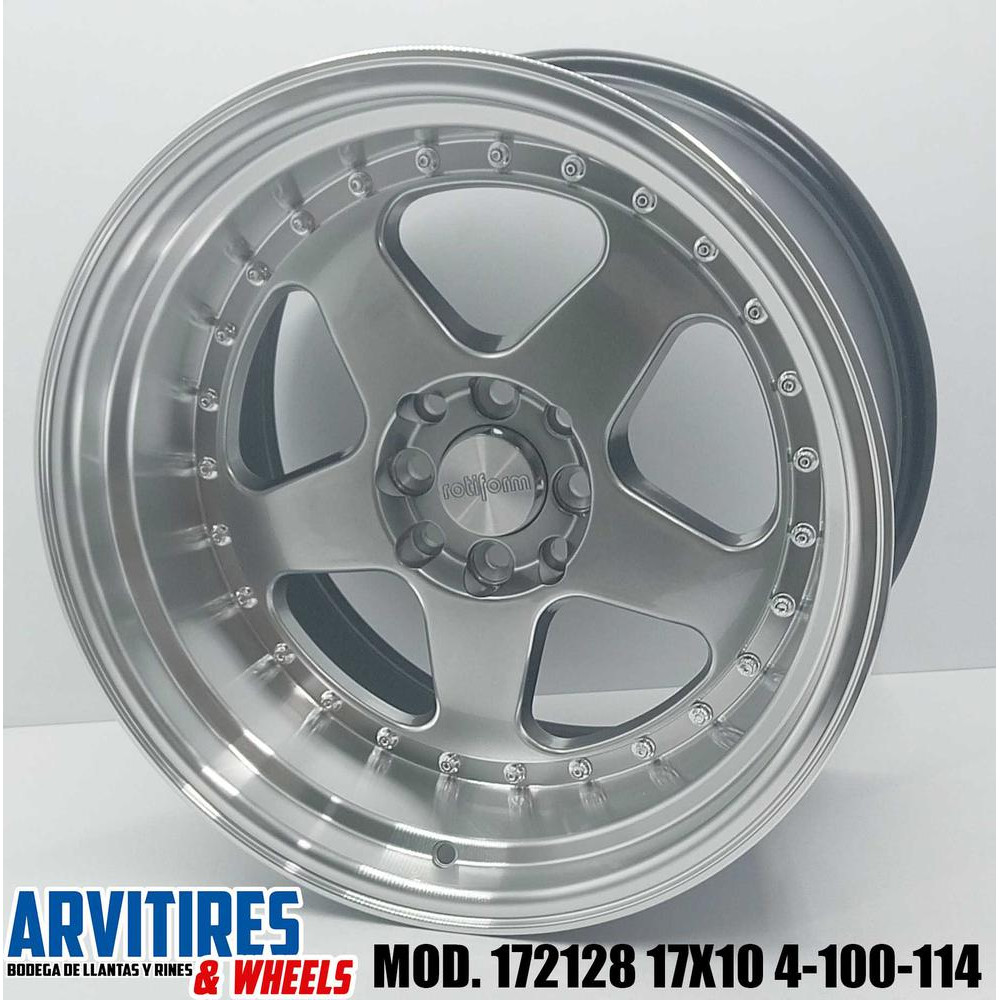 RIN 17X9 4-100/114 HYPER BLACK CHR RVTS MD 172128F