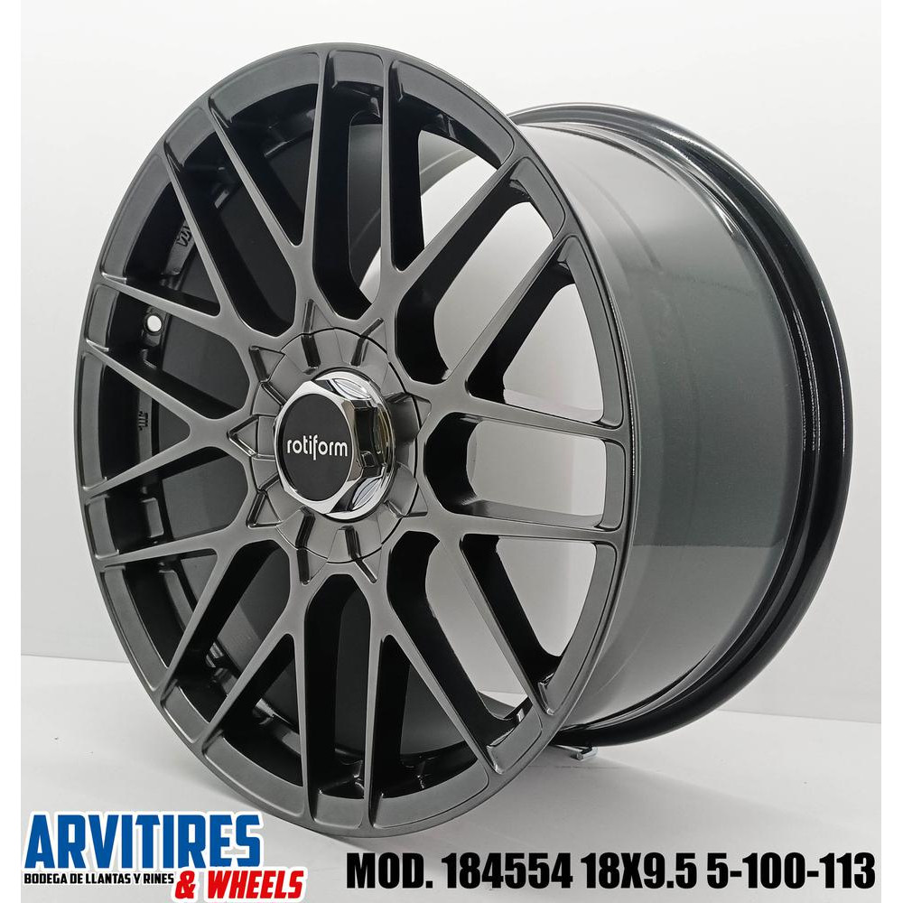 RIN 18X8 5 5-100/113 HYPER BLACK MOD 184554F