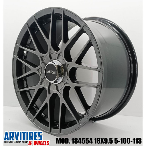 RIN 18X9 5 5-100/113 HYPER BLACK MOD 184554R