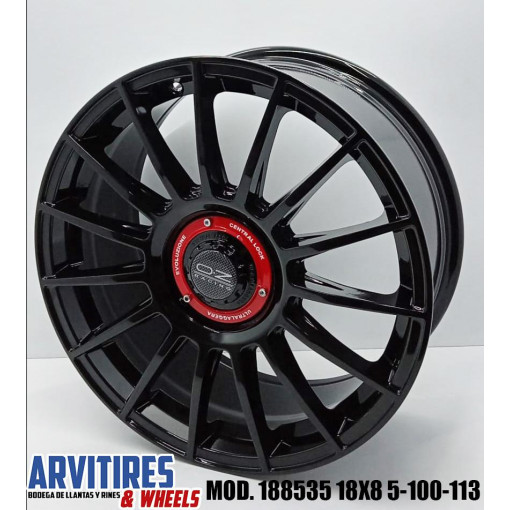 RIN 18X8 5-100/113 R1 SPORT BLACK MOD  188535