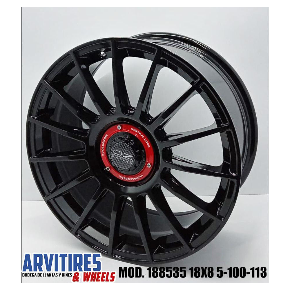 RIN 18X8 5-100/113 R1 SPORT BLACK MOD  188535